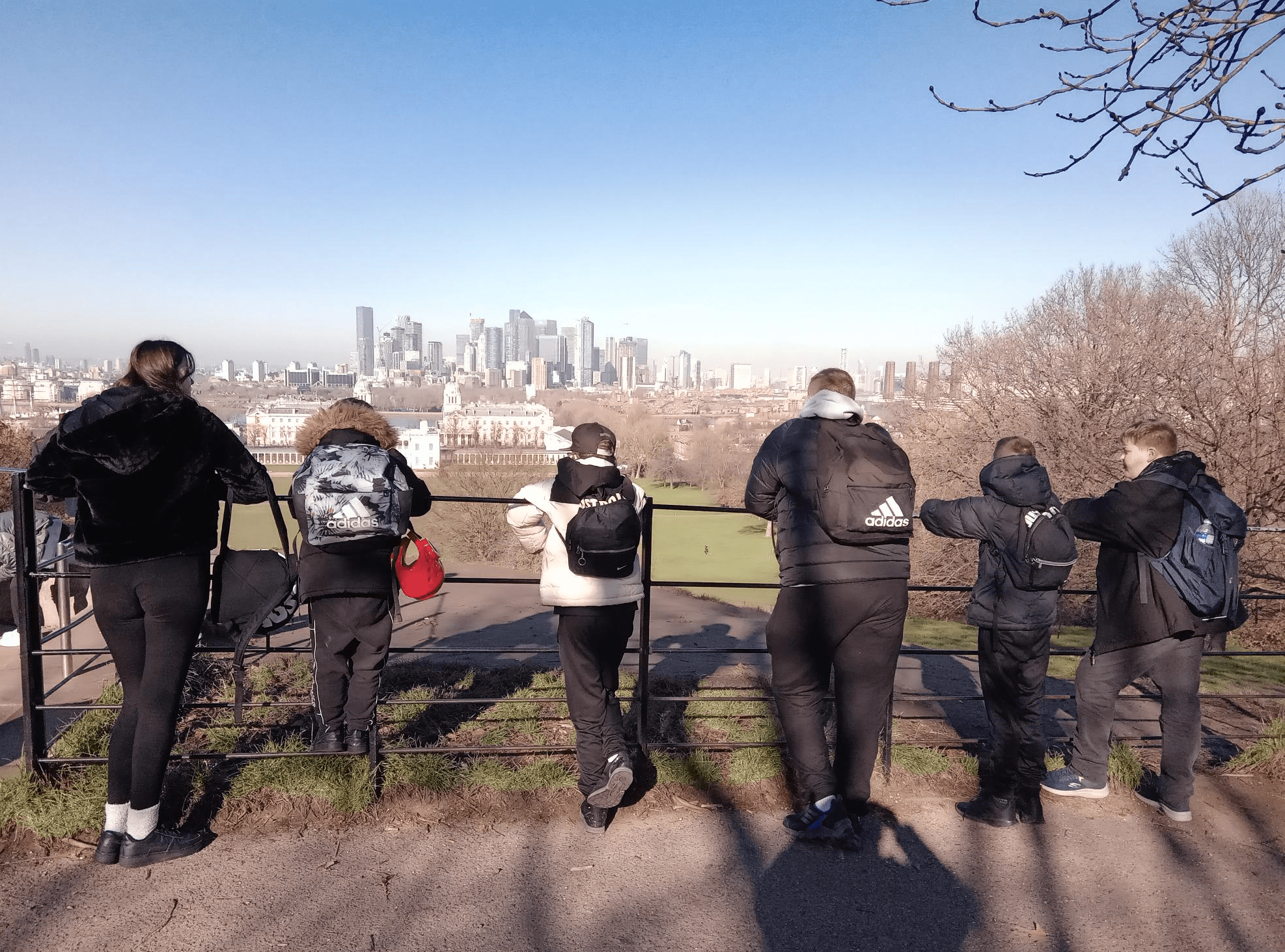 Students from Break Through alternative education provision in Belvedere enjoy a school trip to Greenwich.